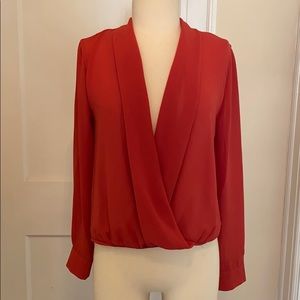 Faux wrap top by Elodie, size small